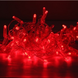 LED string light- PVC wire with cap IP67  red