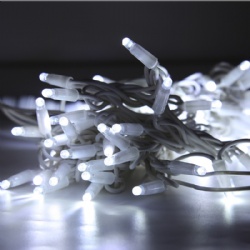 LED string light-rubber wire with cap IP67 cool  white